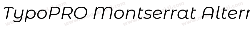 TypoPRO Montserrat Alternates Blac字体转换